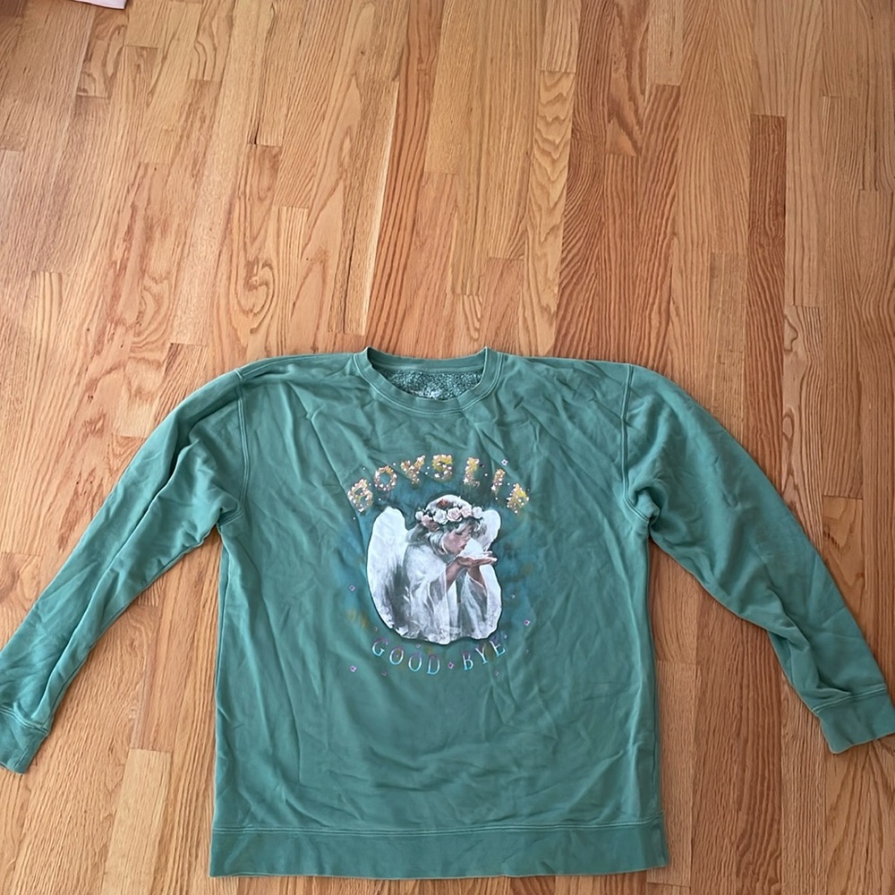 Boys Lie Green Crewneck Sweatshirt
